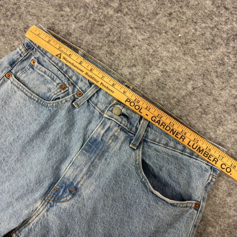 Levis 505 Regular Fit Straight Leg Jeans Light Wash Mens‎ W34 L32 00505-1992